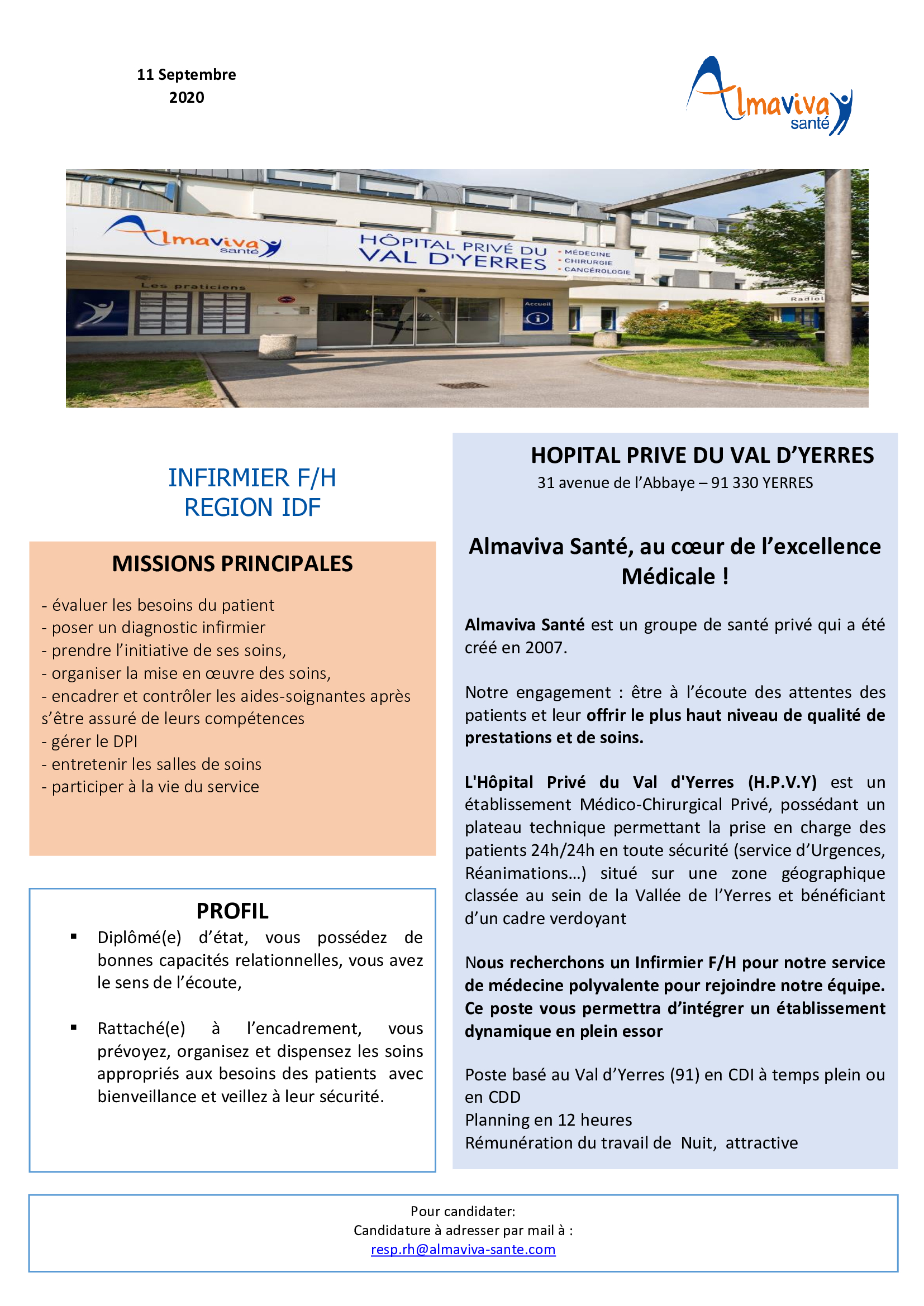 L Hopital Prive Du Val D Yerres Recrute